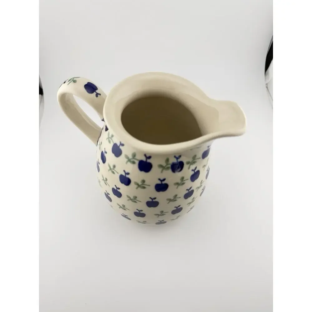 Boleslawiec Manufakura Polish Pottery Apple Pitcher 6
